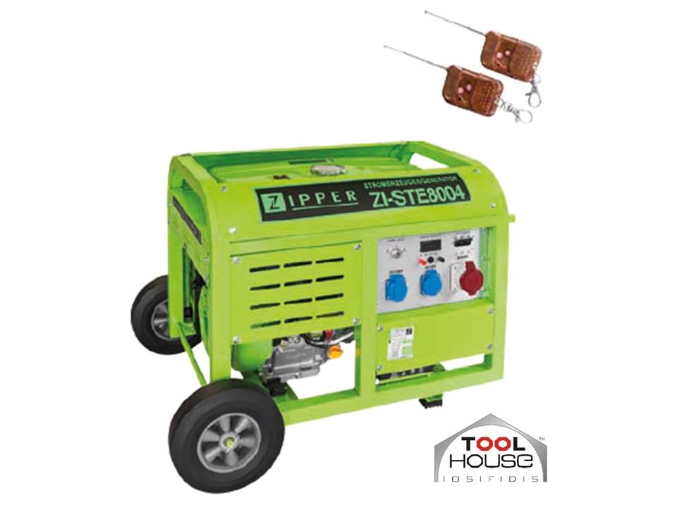 ZIPPER MASCHINEN ZI-STE8004 γεννήτρια 230/400V 10,0KVA & REMOT